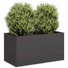 Vidaxl plantenbak 80x40x40 cm koudgewalst staal zwart