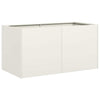 Vidaxl plantenbak 80x40x40 cm koudgewalst staal wit