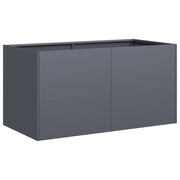 Vidaxl plantenbak 80x40x40 cm koudgewalst staal antracietkleurig - afbeelding 2