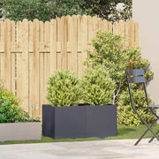 Vidaxl plantenbak 80x40x40 cm koudgewalst staal antracietkleurig - afbeelding 3