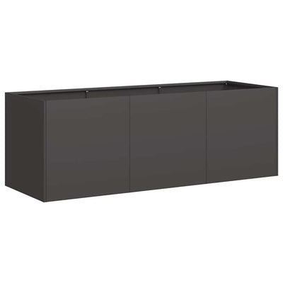 Vidaxl plantenbak zwart 120x40x40 cm koudgewalst staal