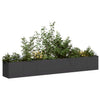 Vidaxl plantenbak 280x40x40 cm koudgewalst staal zwart