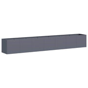 Vidaxl plantenbak 280x40x40 cm koudgewalst staal antracietkleurig - afbeelding 2