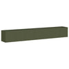 Vidaxl plantenbak 280x40x40 cm koudgewalst staal olijfgroen