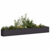 Vidaxl plantenbak 360x40x40 cm koudgewalst staal zwart