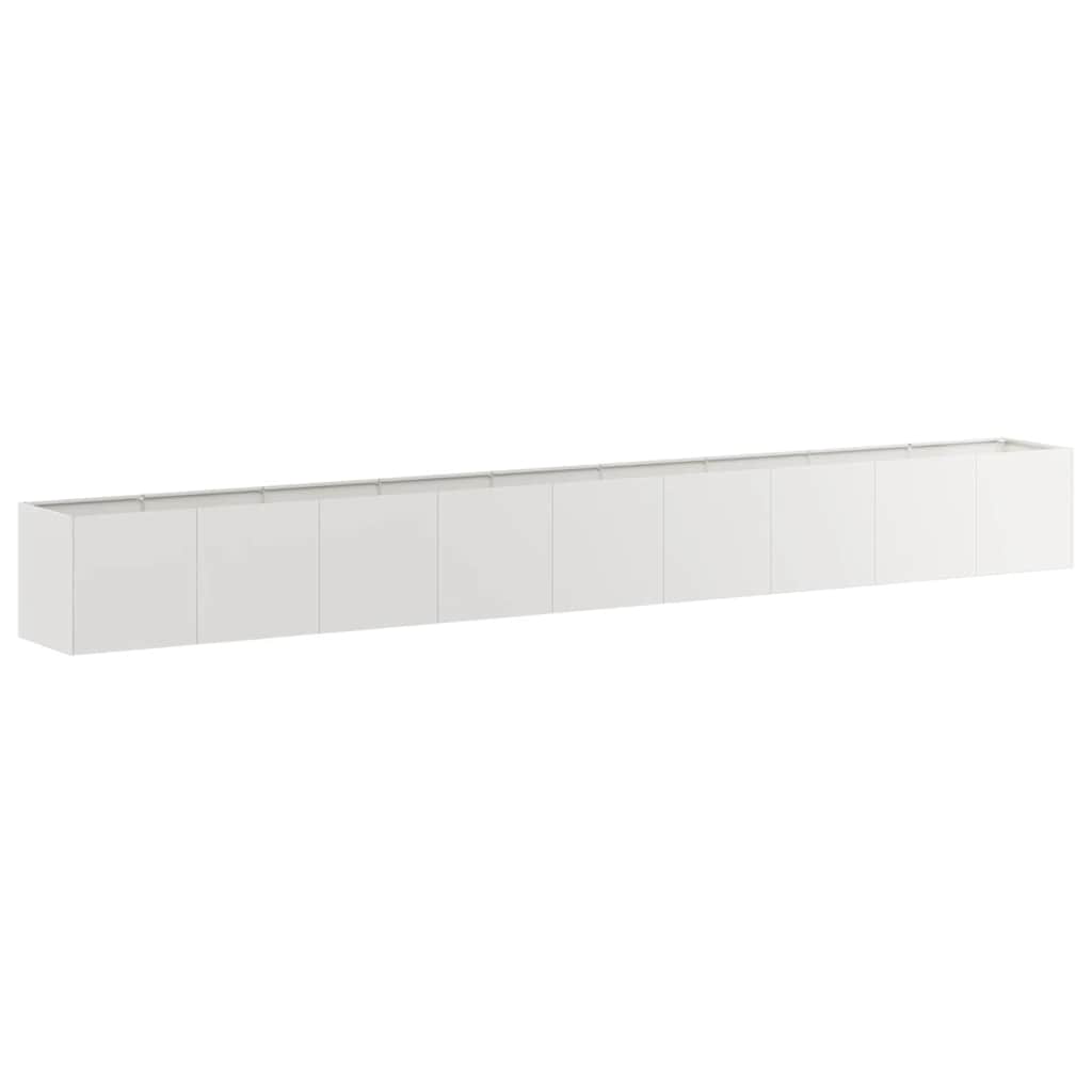Vidaxl plantenbak 360x40x40 cm roestvrij staal