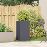Vidaxl plantenbak 40x40x80 cm koudgewalst staal antracietkleurig - afbeelding 3