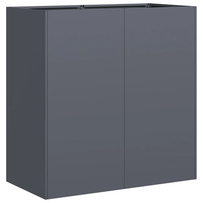 Vidaxl plantenbak 80x40x80 cm koudgewalst staal antracietkleurig