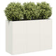 Vidaxl plantenbak 120x40x80 cm koudgewalst staal wit