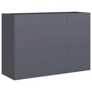 Vidaxl plantenbak 120x40x80 cm koudgewalst staal antracietkleurig - afbeelding 2