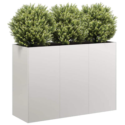 Vidaxl plantenbak 120x40x80 cm roestvrij staal