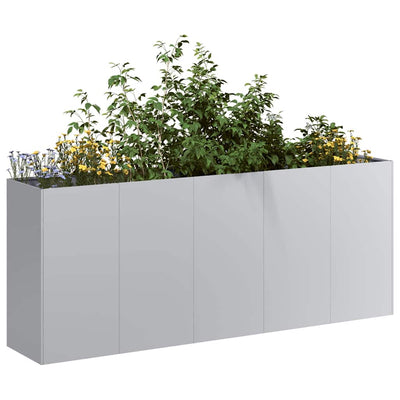 Vidaxl plantenbak 200x40x80 cm gegalvaniseerd staal