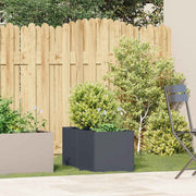 Vidaxl plantenbak 40x80x40 cm koudgewalst staal antracietkleurig - afbeelding 3