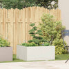 Vidaxl plantenbak 80x80x40 cm koudgewalst staal wit