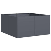 Vidaxl plantenbak 80x80x40 cm koudgewalst staal antracietkleurig - afbeelding 2