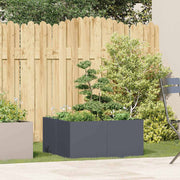 Vidaxl plantenbak 80x80x40 cm koudgewalst staal antracietkleurig - afbeelding 3