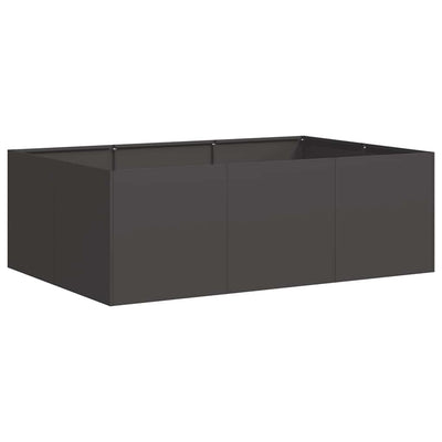 Vidaxl plantenbak 120x80x40 cm staal zwart