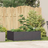 Vidaxl plantenbak 120x80x40 cm staal zwart