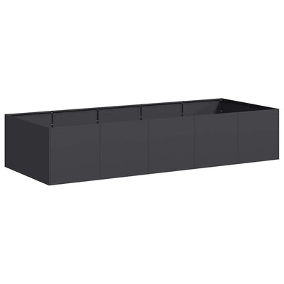 Vidaxl plantenbak 200x80x40 cm staal zwart
