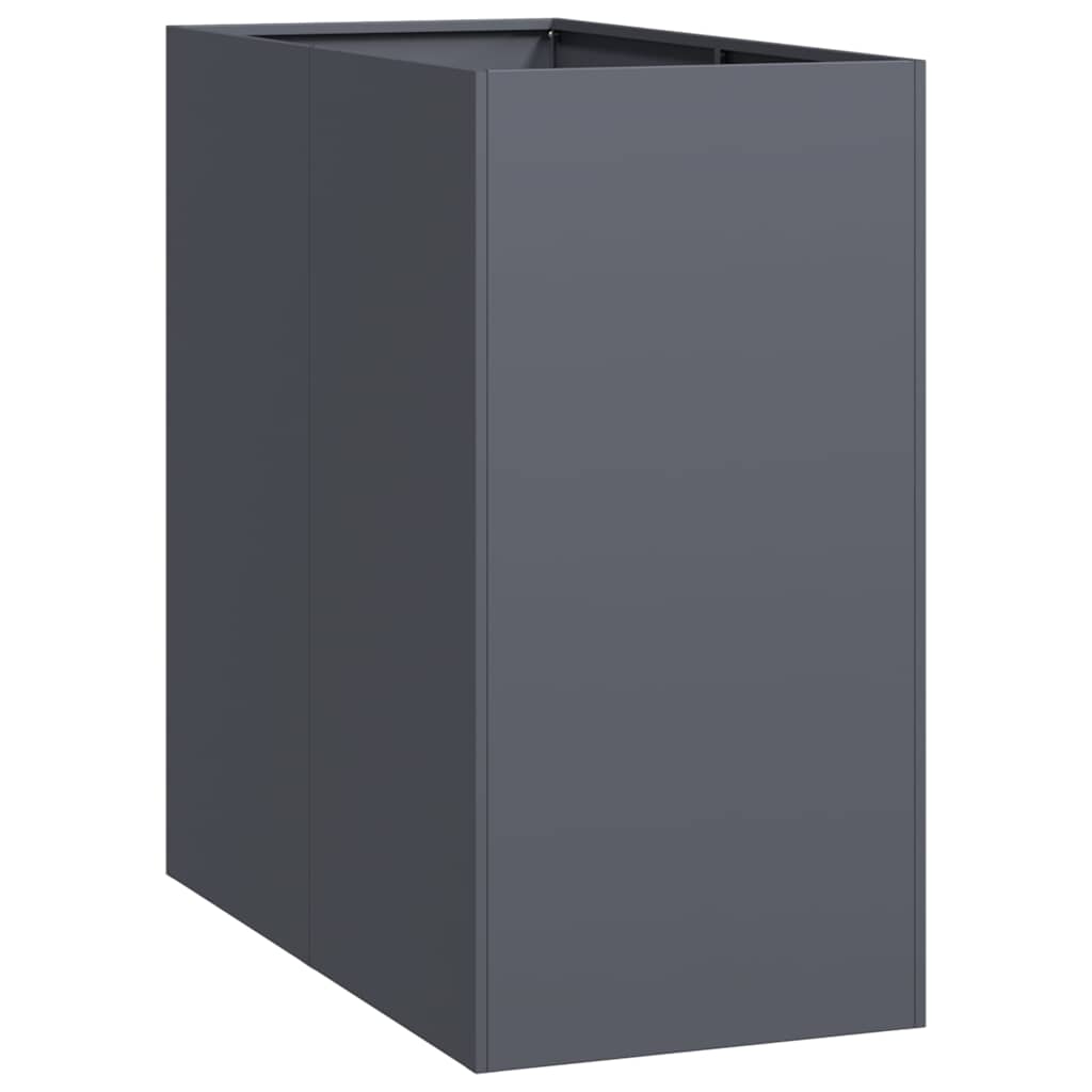 Vidaxl plantenbak 40x80x80 cm staal antracietkleurig