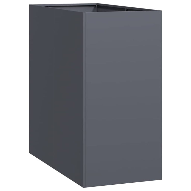 Vidaxl plantenbak 40x80x80 cm staal antracietkleurig