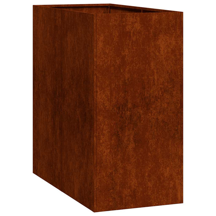 Vidaxl plantenbak roestig 40x80x80 cm weervast staal