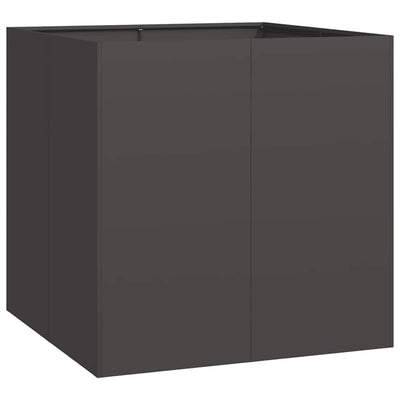Vidaxl plantenbak 80x80x80 cm staal zwart