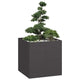 Vidaxl plantenbak 80x80x80 cm staal zwart