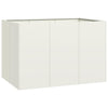 Vidaxl plantenbak 120x80x80 cm staal wit