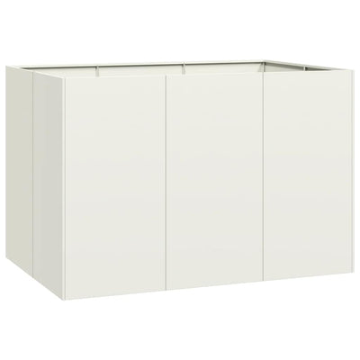 Vidaxl plantenbak 120x80x80 cm staal wit