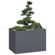 Vidaxl plantenbak 120x80x80 cm staal antracietkleurig