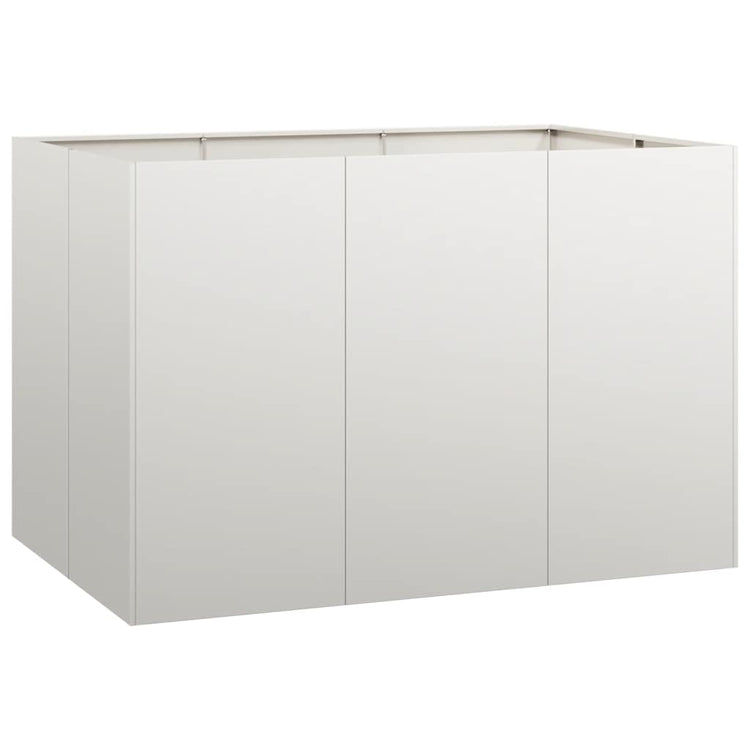 Vidaxl plantenbak 120x80x80 cm roestvrij staal