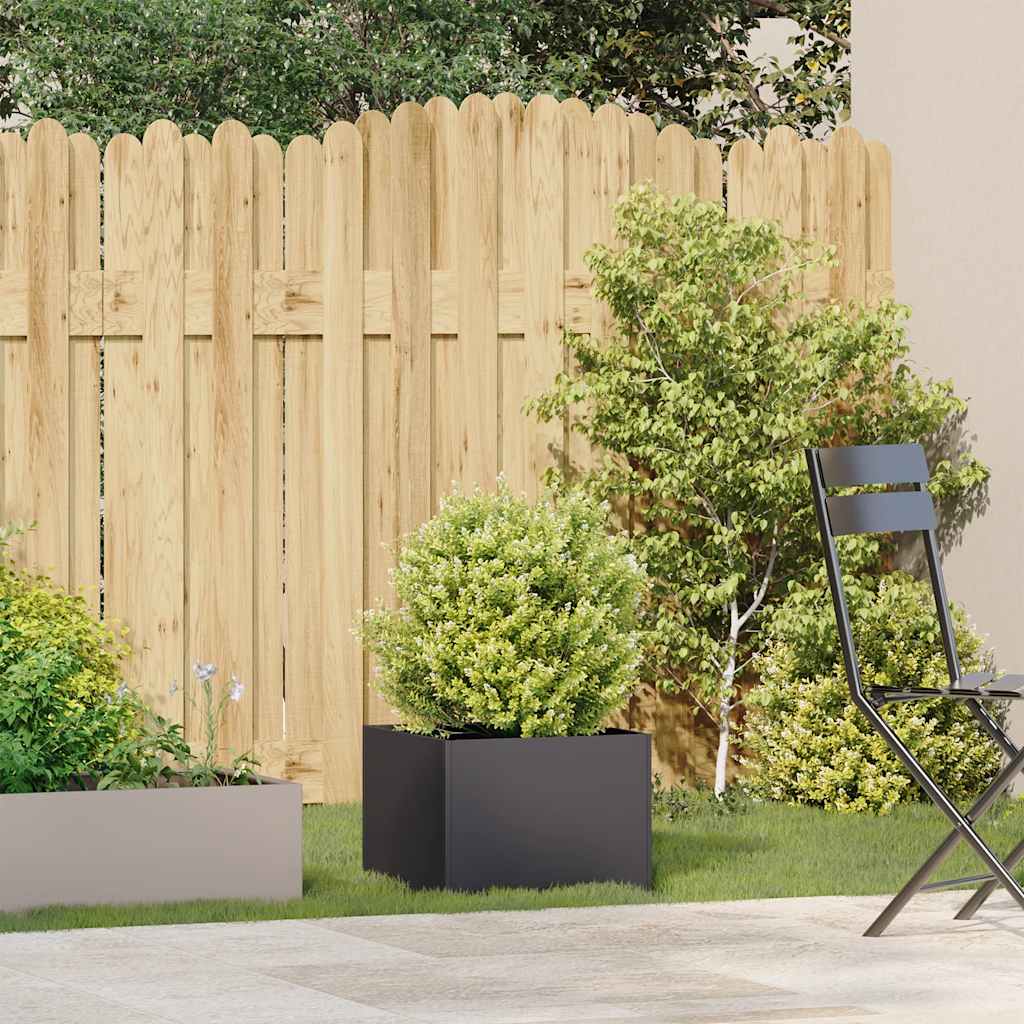 Vidaxl plantenbak 40x40x30 cm staal zwart