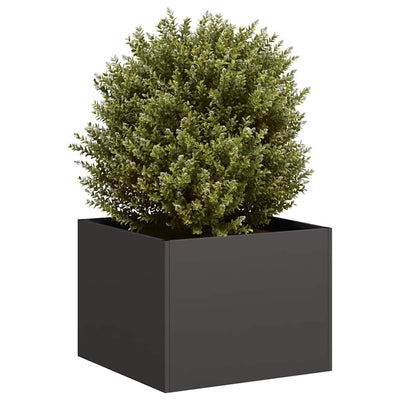 Vidaxl plantenbak 40x40x30 cm staal zwart