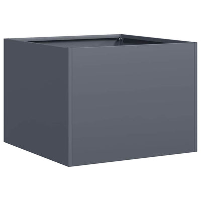 Vidaxl plantenbak 40x40x30 cm staal antracietkleurig