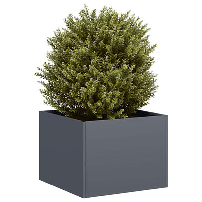Vidaxl plantenbak 40x40x30 cm staal antracietkleurig