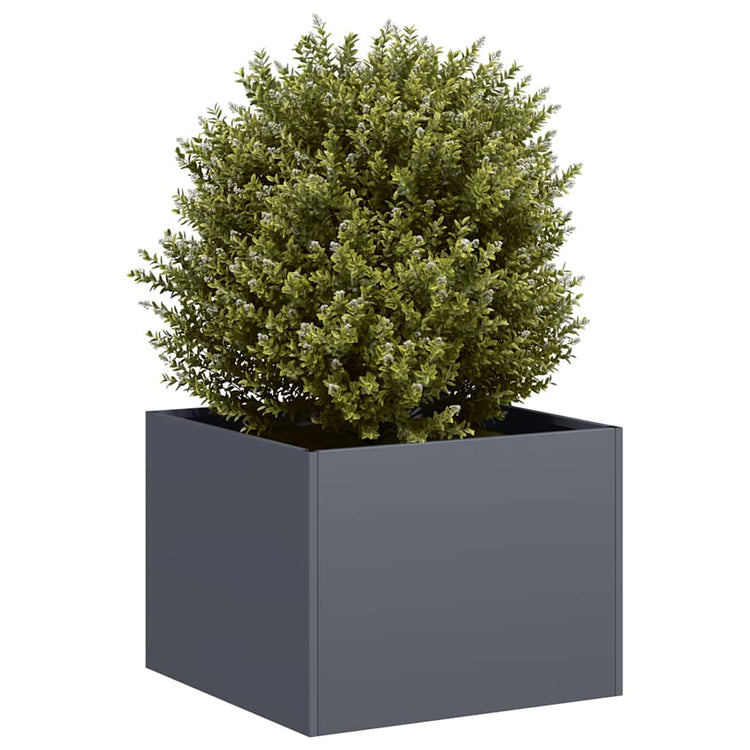 Vidaxl plantenbak 40x40x30 cm staal antracietkleurig
