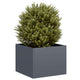 Vidaxl plantenbak 40x40x30 cm staal antracietkleurig