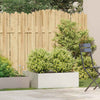 Vidaxl plantenbak 80x80x30 cm staal wit