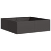 Vidaxl plantenbak 100x100x30 cm staal zwart