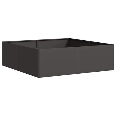 Vidaxl plantenbak 100x100x30 cm staal zwart