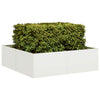 Vidaxl plantenbak 100x100x30 cm staal wit