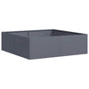 Vidaxl plantenbak 100x100x30 cm staal antracietkleurig