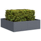 Vidaxl plantenbak 100x100x30 cm staal antracietkleurig