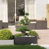 Vidaxl plantenbak 100x100x40 cm staal zwart