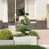 Vidaxl plantenbak 100x100x40 cm staal wit