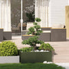Vidaxl plantenbak 100x100x40 cm staal olijfgroen