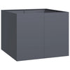 Vidaxl plantenbak 100x100x80 cm staal antracietkleurig