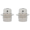 Vidaxl lamphouders 2 st nikkel satijn e27