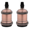 Vidaxl lamphouders 2 st rood brons e27